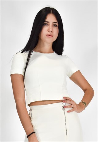 MOSCHINO CHEAP&CHIC ELEGANT T-SHIRT BEIGE