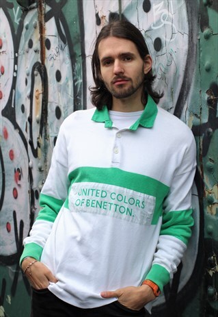 RARE UNITED COLORS OF BENETTON RUGBY SHIRT