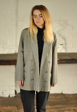 80'S CHECKED BLAZER