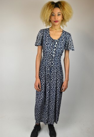 VINTAGE 90'S FLORAL PRINT JUMPSUIT