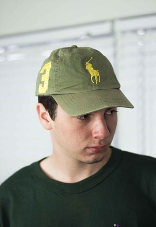 VINTAGE POLO RALPH LAUREN CAP HAT LOGO 90S X 2.7