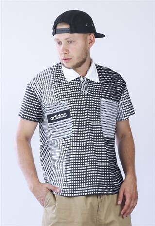 VINTAGE MENS ADIDAS ORIGINALS REFEREE POLO SHIRT JERSEY TOP