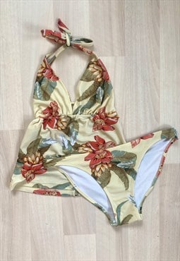 Y2K Pastel Yellow Tankini Set