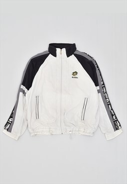 Vintage 90's Lotto Tracksuit Top Jacket White