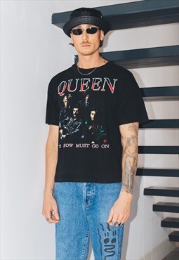 Vintage 90s Queen Show Must Go Own Graphic T shirt