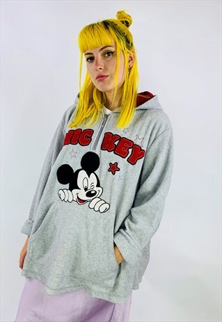 VINTAGE MICKEY DISNEY UNISEX LARGE FLEECE SWEATSHIRT