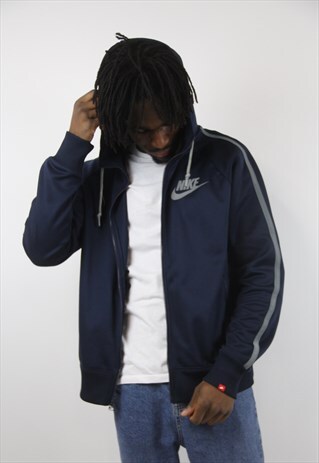 VINTAGE NIKE NAVY HOODED JACKET