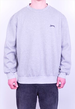 VINTAGE SLAZENGER SWEATSHIRT GREY XL