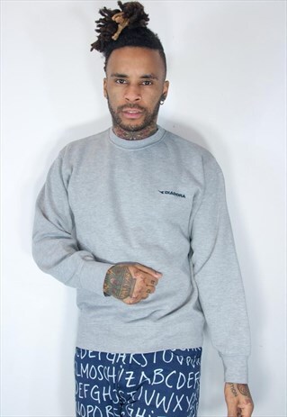 DIADORA EMBROIDED VINTAGE SWEATSHIRT