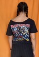 VINTAGE RARE 1982 IRON MAIDEN GRAPHIC BAND T-SHIRT REWORKED