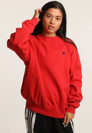 VINTAGE CHAMPION EMBROIDERED LOGO SWEATSHIRT