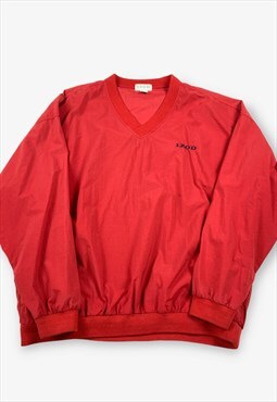 Vintage IZOD Windbreaker Jacket Red XL BV17944