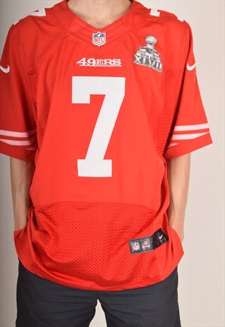 VINTAGE NIKE NFL JERSEY SHIRT 49ERS KAEPERNICK SUPER BOWL