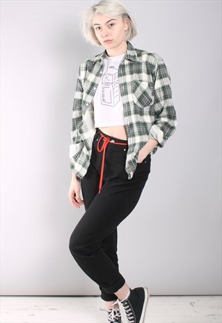 VINTAGE CHECK FLANNEL SHIRT