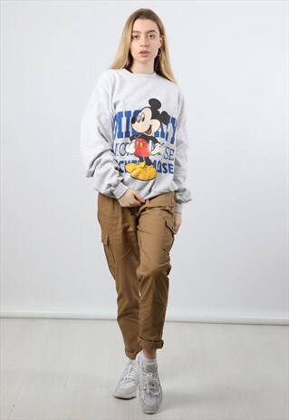 VINTAGE DISNEY OVERSIZED GREY SWEATSHIRT