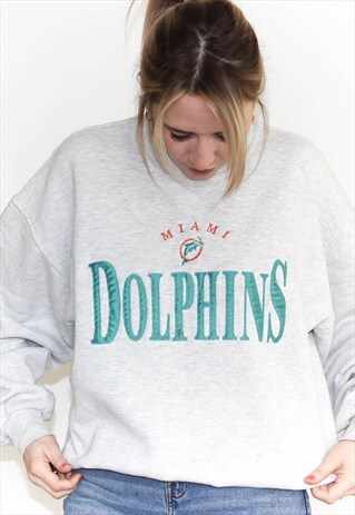 miami dolphins vintage sweatshirt