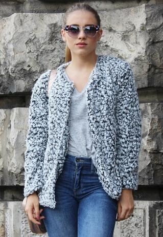 FAUX SHEARLING JACKET