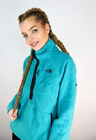 90'S VINTAGE NORTH FACE GREEN FLEECE JUMPER