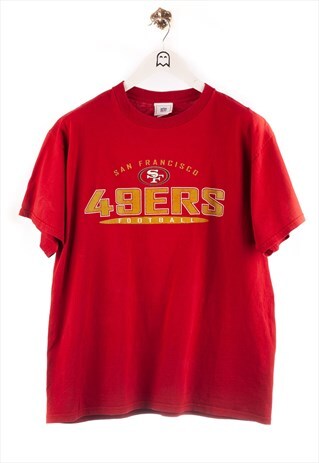 VINTAGE NFL T-SHIRT SAN FRANCISCO 49ERS FOOTBALL PRINT RED