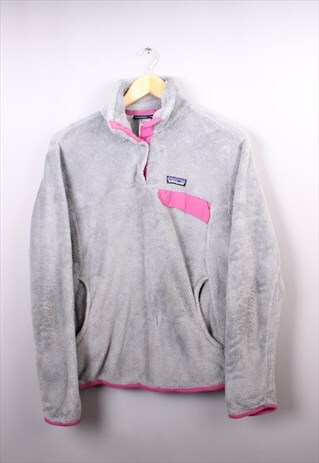 WOMENS VINTAGE PATAGONIA SYNCHILLA T SNAP FLEECE PULL OVER