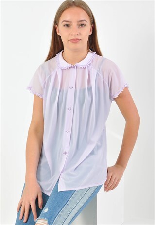 VINTAGE 70'S LILAC SHIRT