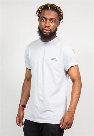 UMBRO 90'S VINTAGE GREY SHORT SLEEVE T-SHIRT