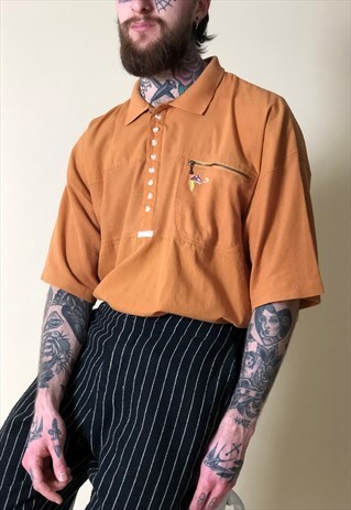 80S VINTAGE ROYAL CLASS OVERSIZED GOLF POLO SHIRT