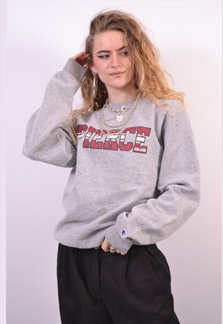 VINTAGE CHAMPION SWEATSHIRT JUMPER GREY