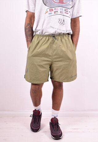 REEBOK MENS VINTAGE SHORTS W32 KHAKI 90'S