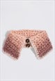 BELLISSIMO CROCHET COLLAR PINK