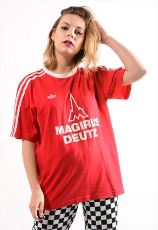 VINTAGE ADIDAS RETRO TREFOIL TEE SHIRT
