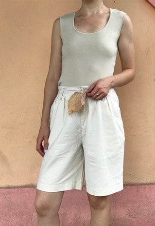 BEIGE SILK TOP