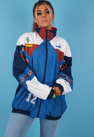 VINTAGE PUMA SHELL JACKET IN MULTI NJ591