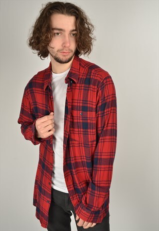 VINTAGE CHECK FLANNEL SHIRT