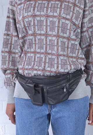 VINTAGE 90S LEATHER BUMBAG