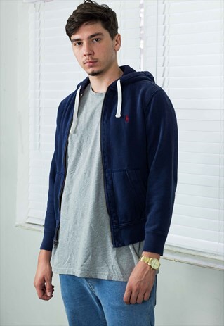 VINTAGE POLO RALPH LAUREN HOODIE SWEATSHIRT LOGO 90S S 24.8