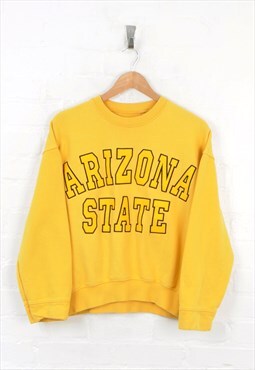 Vintage Arizona State Sweater Yellow Ladies Medium