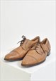 VINTAGE 00S REAL LEATHER LOTTUSSE OXFORD SHOES
