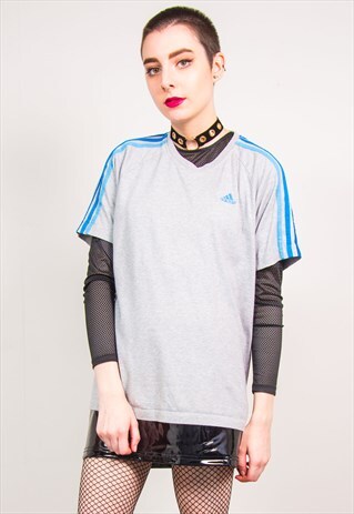 ADIDAS VINTAGE 90'S GREY T-SHIRT