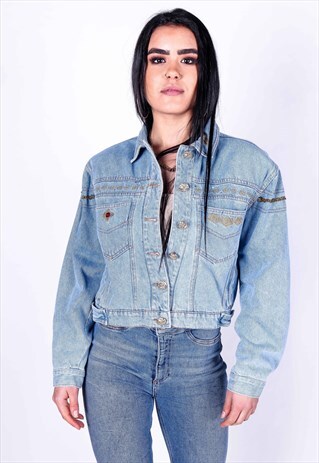 VINTAGE CROPPED DENIM JACKET J4028