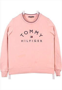 Vintage 90's Tommy Hilfiger Sweatshirt Spellout Logo