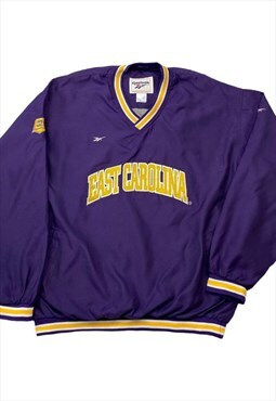 Reebok Purple & Yellow East Carolina Spellout Pullover 