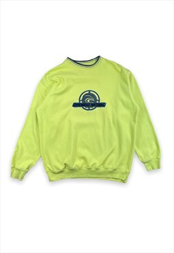 Vintage 90s yellow embroidered sweatshirt 