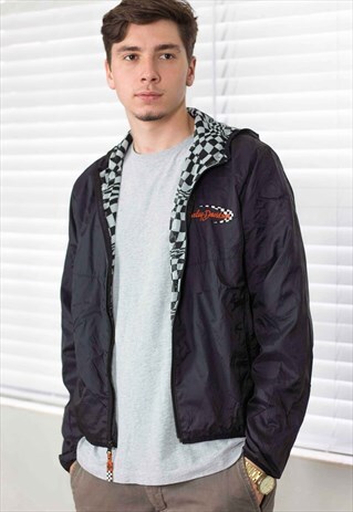 VINTAGE HARLEY-DAVIDSON HOODIE FLEECE JACKET LOGO 90S X 9.1