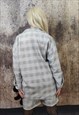 PLAID CHECK SPORTS SUIT CASUAL LOOSE FIT SHORTS BLAZER SET 