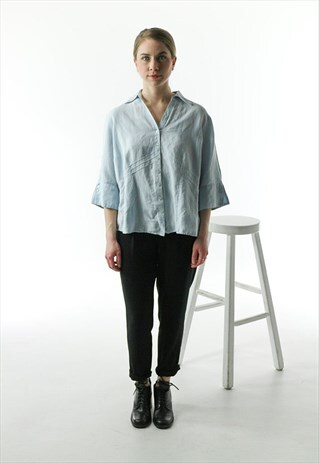 LIGHT BLUE OVERSIZED SHIRT / SUMMER SHIRT
