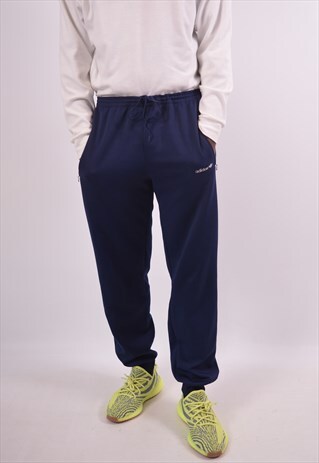 VINTAGE ADIDAS TRACKSUIT TROUSERS NAVY BLUE