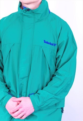 VINTAGE TIMBERLAND JACKET IN GREEN MEDIUM