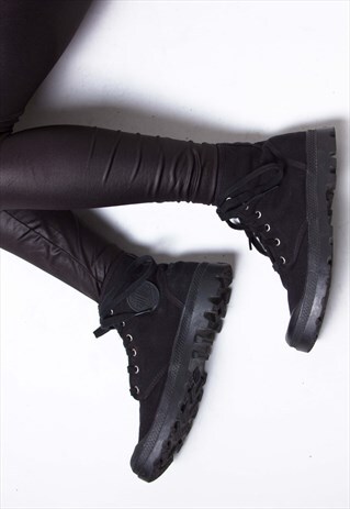 VINTAGE 90S PALLADIUM CANVAS BOOTS ID:9012