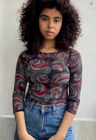 VINTAGE 90'S PRINT TOP